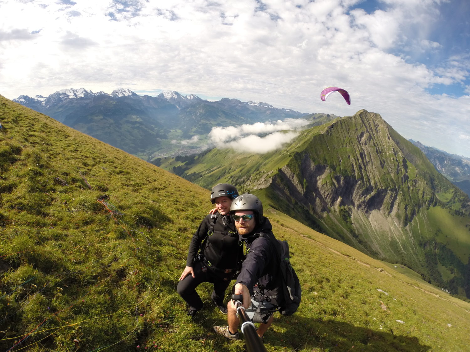 Swissgliders Niesen Takeoff for Tandem Paragliding