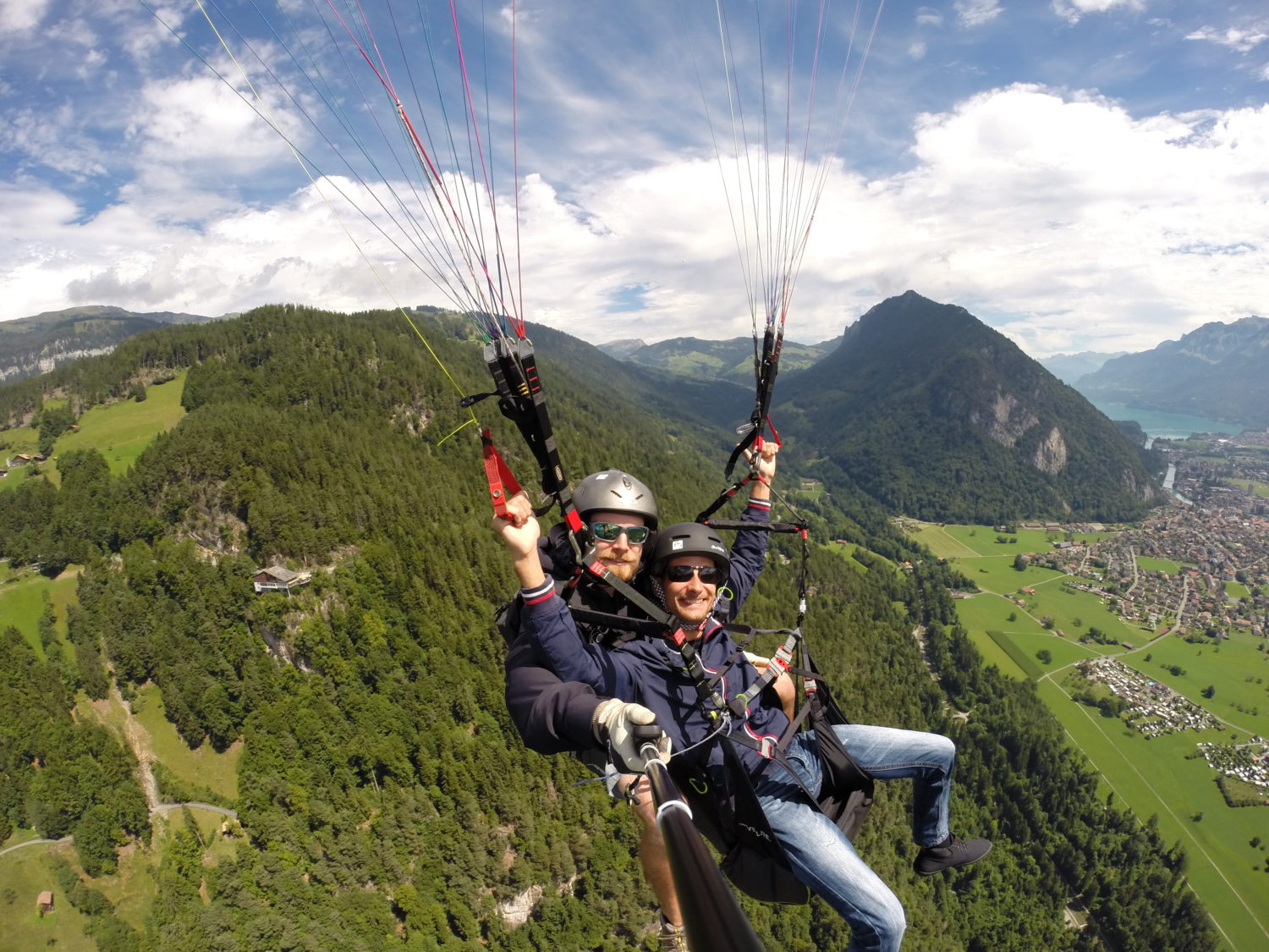 Swissgliders Tandem Paraglidng over Interlaken Bernese Oberland