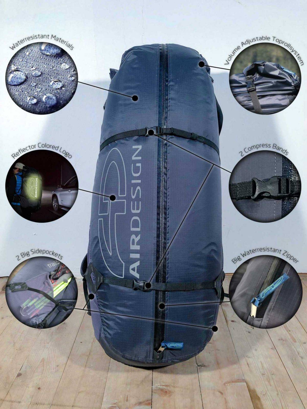 AirDesign Hike&Fly Light Trail-Rucksack – Bild 13