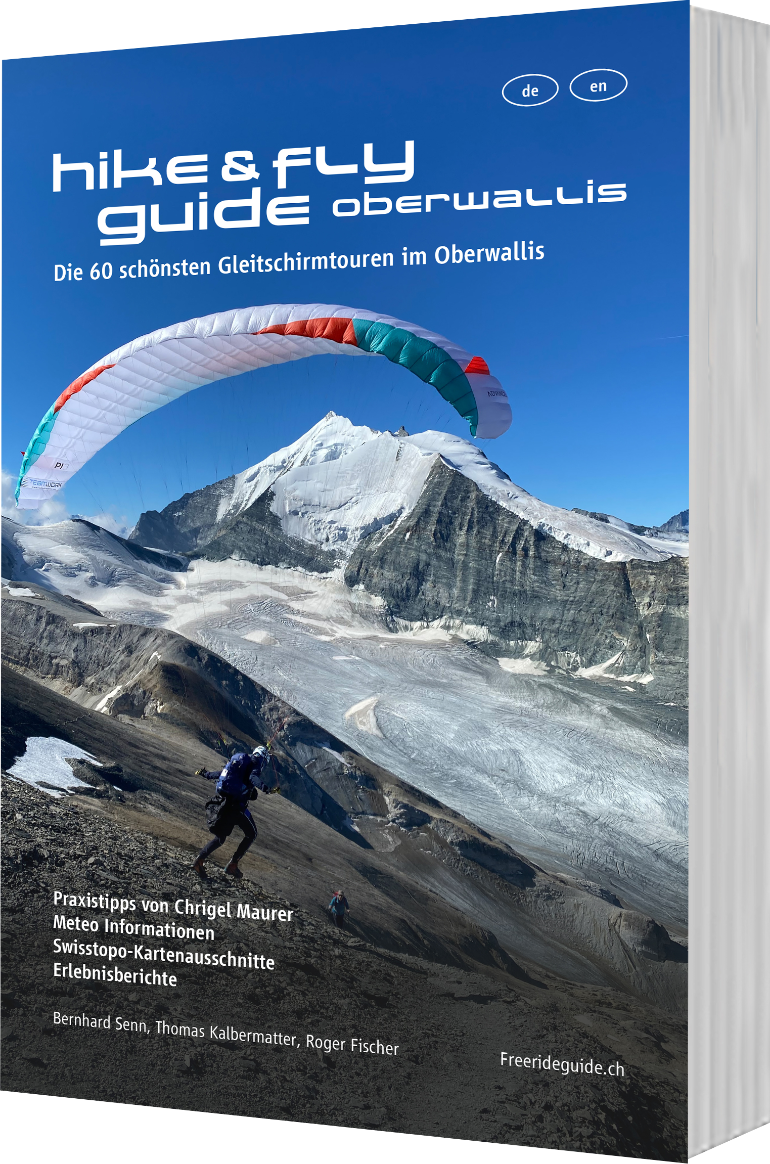 Gleitschirmbuch "Hike & Fly Guide Oberwallis"