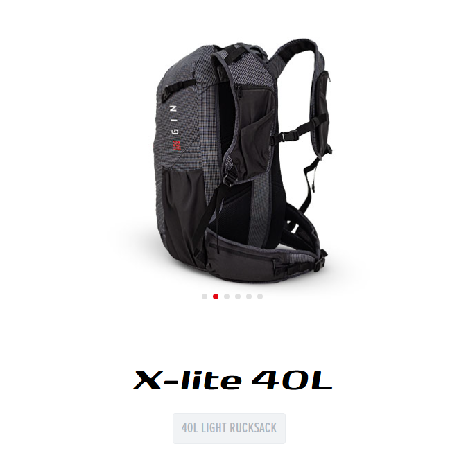 Gin X-Lite 40L Rucksack