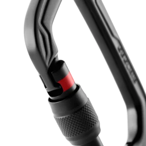 Edelrid AURA Screw: rote Markierung am Schraubverschluss