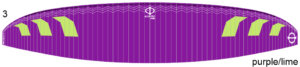 Phi Allegro light – Design 3 – Violett/Lime