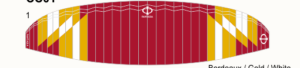 Phi Fantasia – Design CC01-1 – Bordeaux/Gold/Weiss