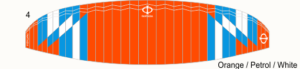 Phi Fantasia – Design CC01-4 – Orange/Petrol/Weiss
