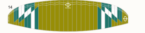 Phi Fantasia – Design CC02-14 – Olivgrün/Dunkelgrün/Weiss