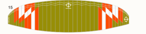 Phi Fantasia – Design CC02-15 – Olivgrün/Orange/Weiss