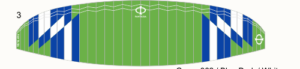 Phi Fantasia – Design CC02-3 – Grün/Dunkelblau/Weiss