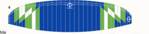 Phi Fantasia – Design CC02-4 – Dunkelblau/Grün/Weiss