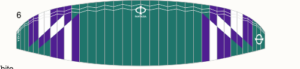 Phi Fantasia – Design CC02-6 – Dunkelgrün/Aubergine/Weiss