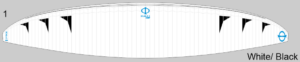 Phi Scala 2 light – Design 1 – Weiss/Schwarz