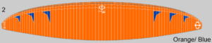 Phi Scala 2 light – Design 2 – Orange/Blau