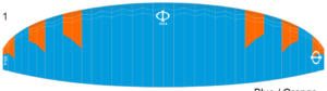 Phi Sola – Design 1 – Blau/Orange