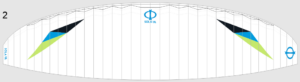 Phi Sola UL – Design 2 – Weiss/Blau-Lime