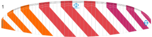 Phi Symphonia 2 – Design 1 – Weiss/Orange-Rot-Pink