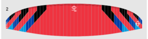 Phi Tenor 2 light – Design 2 – Rot/Schwarz-Blau